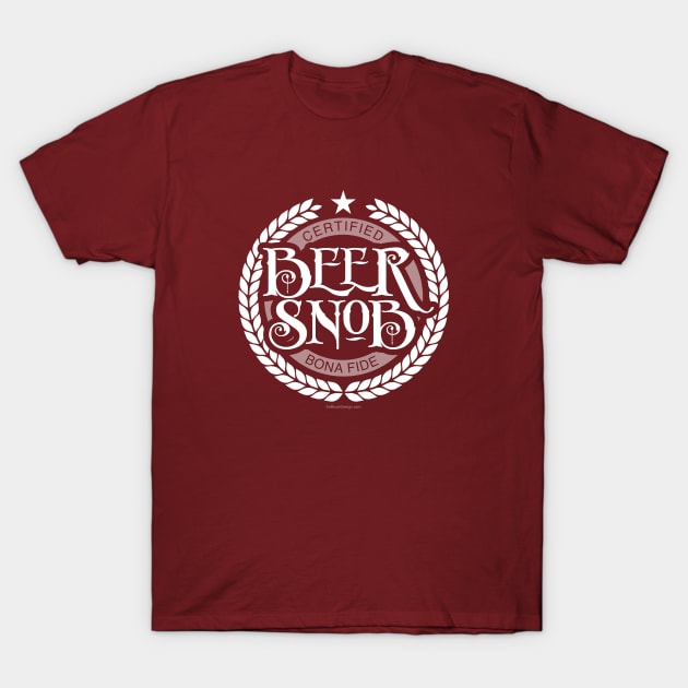 Beer Snob - funny beer drinking T-Shirt by eBrushDesign